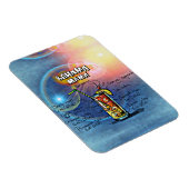 Flexible Bahama Mama Cocktail Drink Recette Magnet (Côté Droit)
