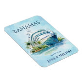 Flexible Bahamas Cruise Ship Magnet (Côté Droit)