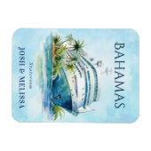 Flexible Bahamas Cruise Ship Magnet (Horizontal)