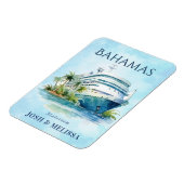 Flexible Bahamas Cruise Ship Magnet (Côté Gauche)