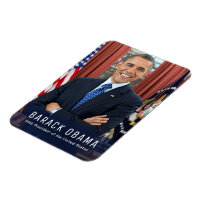 Barack Obama, 44ème Président, USA- Photo Magnet