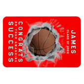Flexible Basket-ball Gratte Magnet (Horizontal)