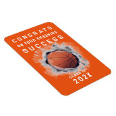 Flexible Basket-ball Joueur Félicitations Magnet (Côté Droit)