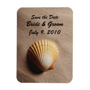 Flexible Beach Serenity Enregistrer la date Premium Magnet