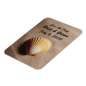 Flexible Beach Serenity Enregistrer la date Premium Magnet (Côté Gauche)