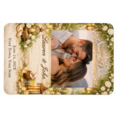 Flexible Beachside Garde Photo Save The Date Wedding Magnet (Horizontal)