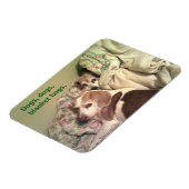 Flexible Beagle "Chiens, Chiens, Porcs Blanches" Magnet 3x4 (Côté Gauche)