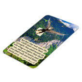 Flexible Beau Aigle Écriture Magnet Isaïe 40:31 (Côté Gauche)