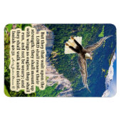 Flexible Beau Aigle Écriture Magnet Isaïe 40:31 (Horizontal)