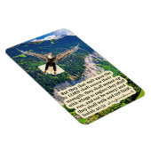 Flexible Beau Aigle Écriture Magnet Isaïe 40:31 (Côté Droit)