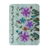 Flexible Beau Jardin Enseignants Magnet (Vertical)