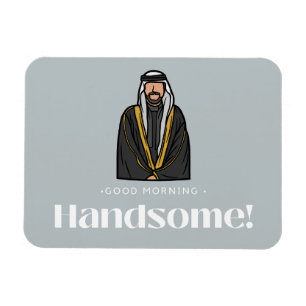 Flexible "Beau matin" Magnet de l'homme arabe