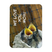 Flexible Bébé Oiseaux Premium Magnet (Vertical)