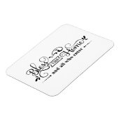 Flexible Bénir cette maison Magnet noir et blanc (Côté Gauche)