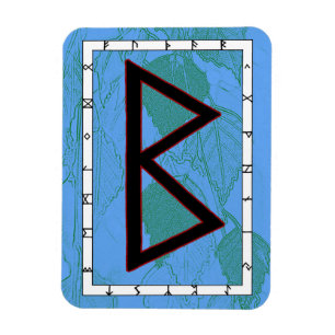 Flexible Berkano Viking Rune Magnet - Mère Terre!