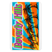Flexible Beverly Hills 5 Palm Trees Magnet (Vertical)