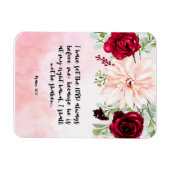 Flexible Bible verse Magnet floral (Horizontal)