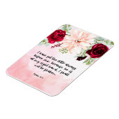 Flexible Bible verse Magnet floral (Côté Gauche)