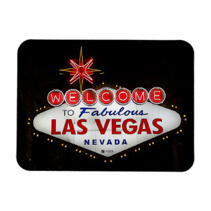 Flexible Bienvenue à Las Vegas Sign #2 Magnet