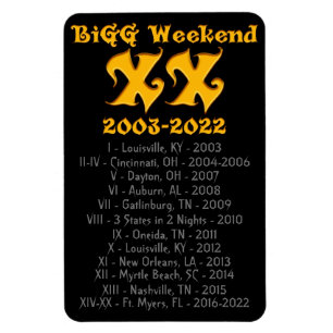 Flexible BiGG Weekend XX Magnet d'histoire