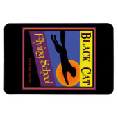 Flexible Black Cat Flexi Magnet (Horizontal)