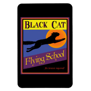 Flexible Black Cat Flexi Magnet