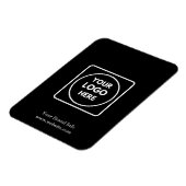 Flexible Black Corporate Magnet | Professionnel personnalis (Côté Gauche)