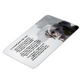 Flexible Black Labrador Friend Poem Magnet (Côté Gauche)