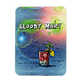 Flexible Bloody Mary Cocktail Drink Recette Magnet (Vertical)