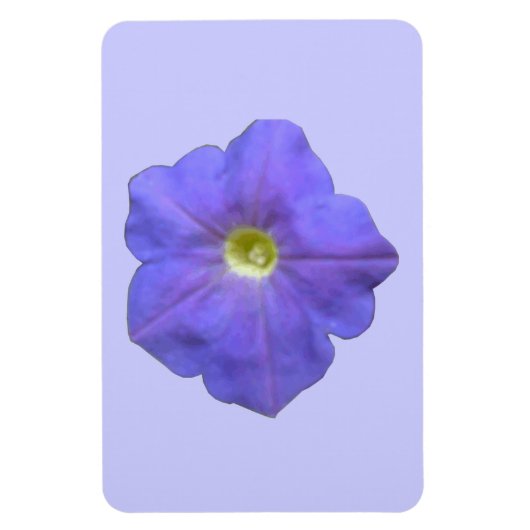 Flexible Blue Petunia Premium Magnet (Vertical)