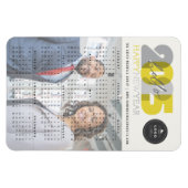 Flexible Bold Bonjour 2025 Calendrier Nouvel An Magnet phot (Horizontal)