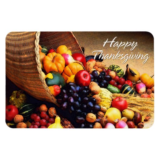 Flexible Bon thanksgiving 12 Premium Flexi Magnet (Horizontal)