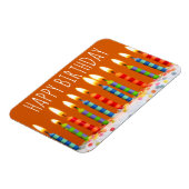 Flexible BONJOUR D'ANNIVERSAIRE Colorful Modern Gift Magnet (Côté Gauche)