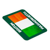 Flexible Boston Irish Flag Magnet – Massachusetts Souvenir (Côté Droit)