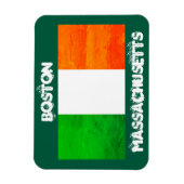 Flexible Boston Irish Flag Magnet – Massachusetts Souvenir (Vertical)