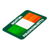 Flexible Boston Irish Flag Magnet – Massachusetts Souvenir (Côté Gauche)