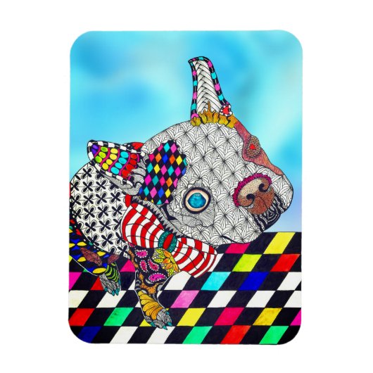 Flexible Boston Terrier Magnet 3"x4" (Vertical)