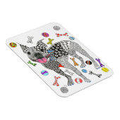 Flexible Boston Terrier Magnet 3"x4" (Côté Droit)