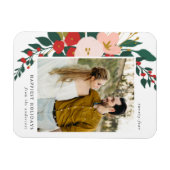 Flexible Botanique d'hiver | Magnet photo de vacances (Horizontal)