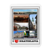 Flexible Bratislava - I Love - Slovaquie - Magnet (Vertical)
