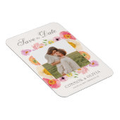 Flexible Bright Floral Save the Date Magnet (Côté Droit)