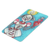 Flexible Bright Idea GIRL ROBOT COEURS MAGNET *Big (Côté Gauche)