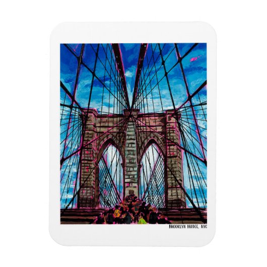 Flexible Brooklyn Bridge, NYC Magnet (Vertical)