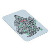 Flexible Brooklyn NYC Typographie Magnet (Côté Droit)