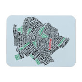 Flexible Brooklyn NYC Typographie Magnet (Horizontal)