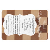 Flexible Brunch Coffee Muffin Recipe Magnet (Horizontal)