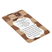 Flexible Brunch Coffee Muffin Recipe Magnet (Côté Droit)