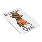 Flexible Brussels Griffon Dad Magnet (Côté Droit)