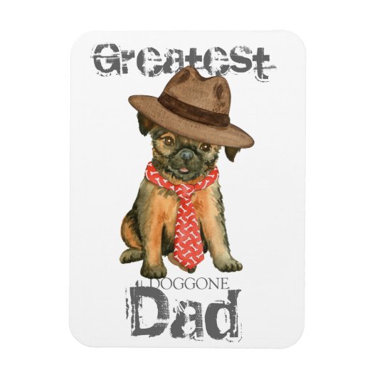 Flexible Brussels Griffon Dad Magnet (Vertical)