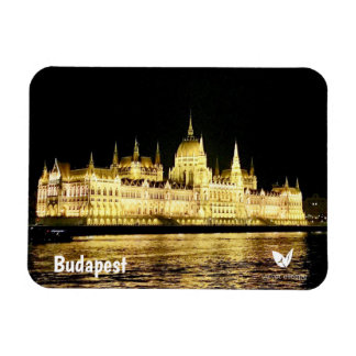Flexible Budapest by night - magnet by Velvet Escape